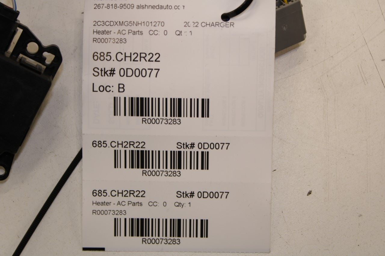18-23 Dodge Charger GT AWD HVAC Blend Door Actuator Motor Set 4 w/ Wire Harness - Alshned Auto Parts