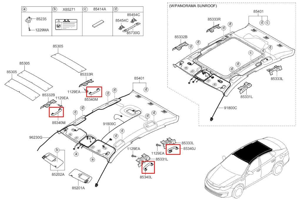 2018-2020 Kia Optima LX Roof Headliner Grab Grip Handle Set of 4 85340-D5100BGA - Alshned Auto Parts