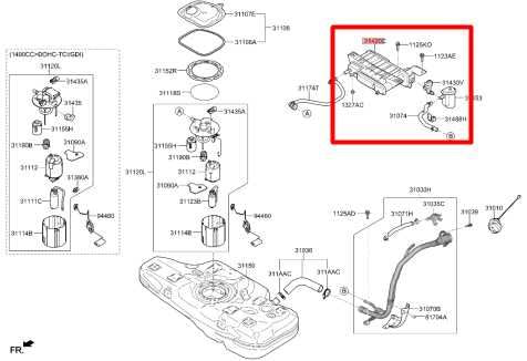16-20 Hyundai Elantra SE Fuel Vapor Evaporator Emission Canister 31420-F3500 OEM - Alshned Auto Parts