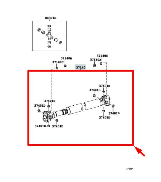 2010-19 Toyota Tundra SR5 4.6L Front Axle Drive Propeller Shaft 37140-0C071 OEM - Alshned Auto Parts