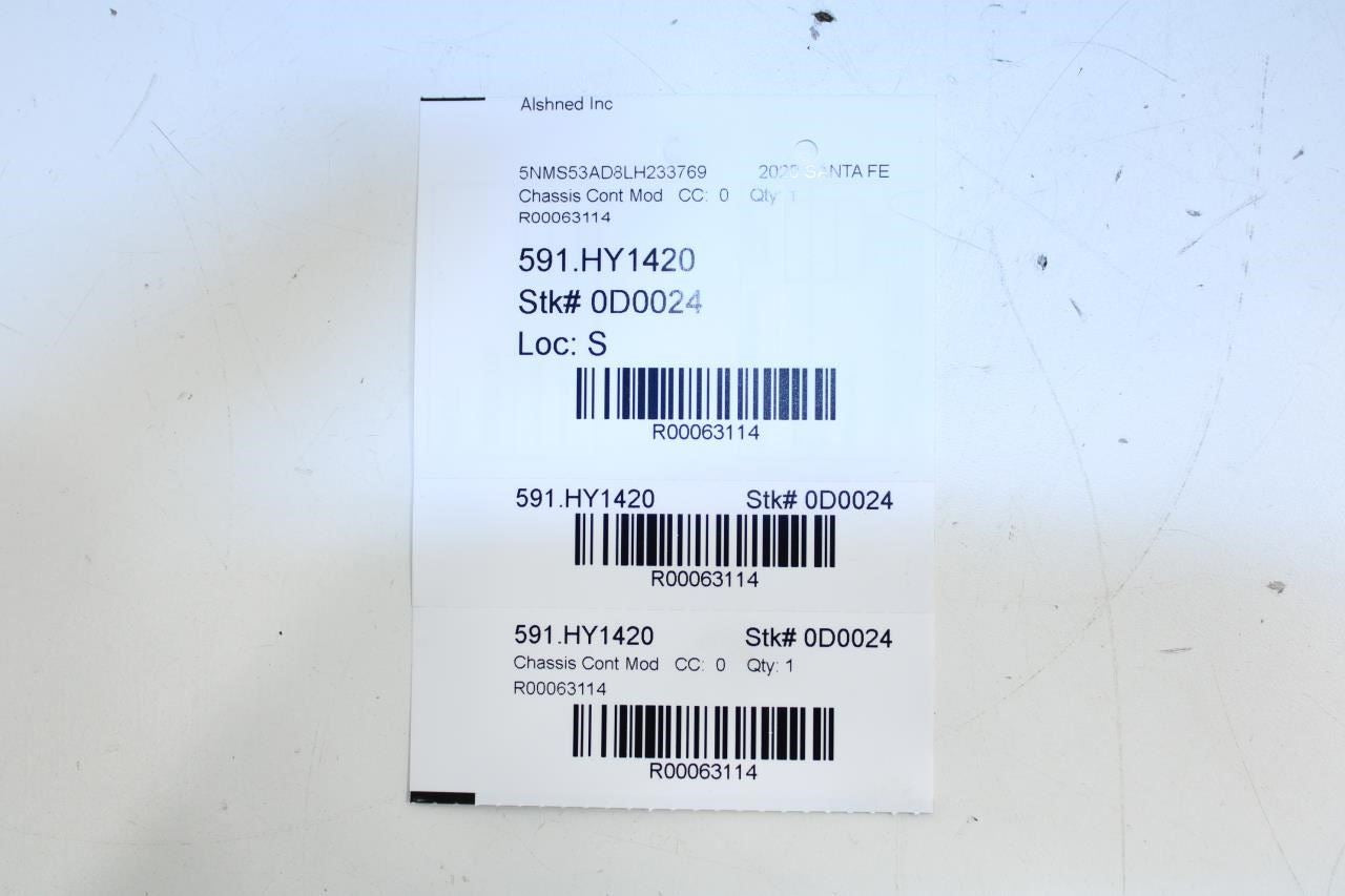 2019-2020 Hyundai Santa Fe Limited Wireless Charging Control Module 95560-S1000 - Alshned Auto Parts