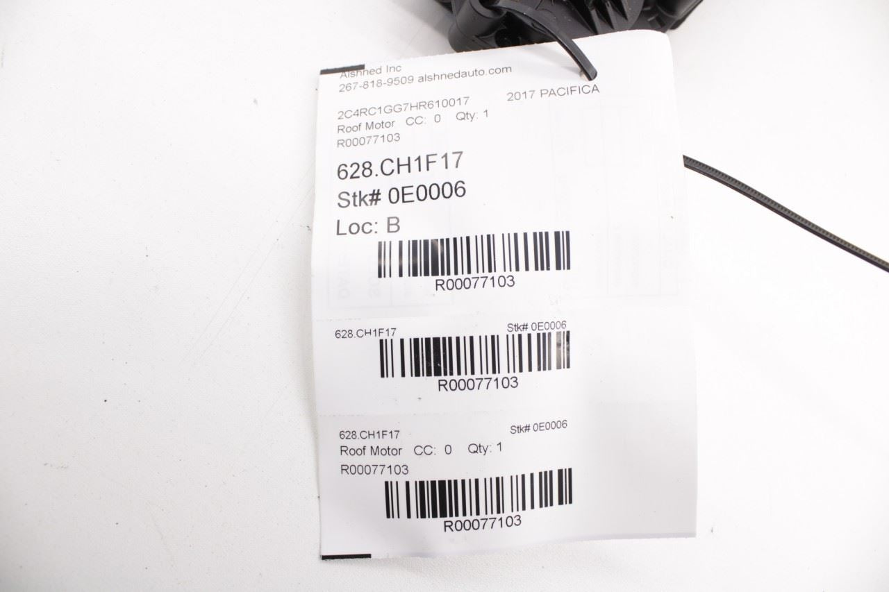 2017-2024 Chrysler Pacifica Limited Right Side Roof Sunroof Motor 68274062AE OEM - Alshned Auto Parts