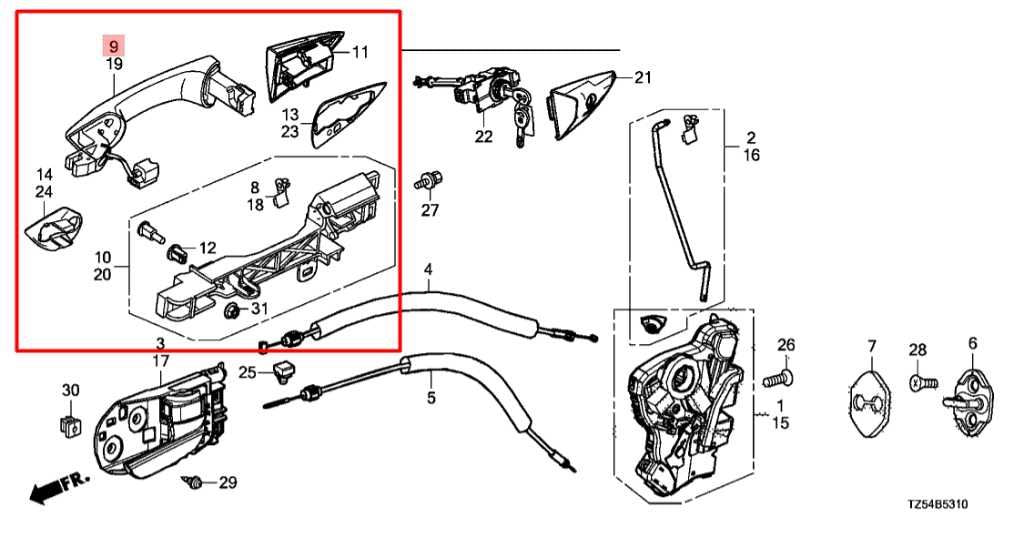 14-20 Acura MDX Advance 3.5L AWD Front Passenger Right Side Door Exterior Handle - Alshned Auto Parts