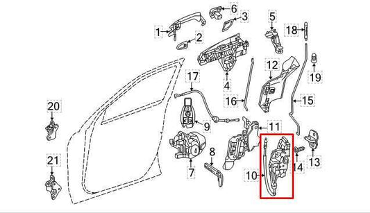 2006-2015 Mercedes-Benz ML350 Front Left Door Lock Latch Actuator 099-720-09-35 - Alshned Auto Parts