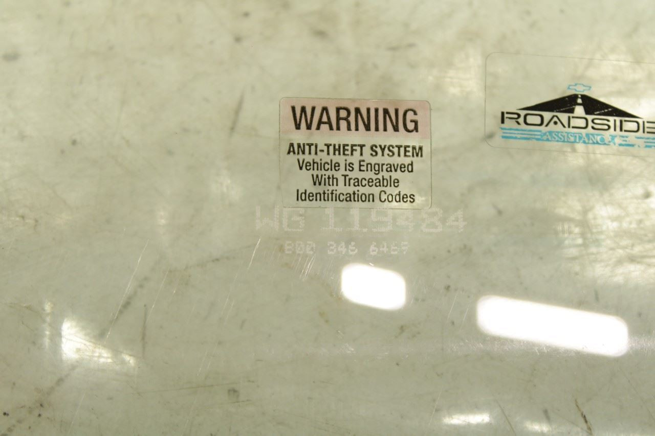 1997-2004 Chevrolet Corvette Front Left Driver Side Door Window Glass 10403189 - Alshned Auto Parts