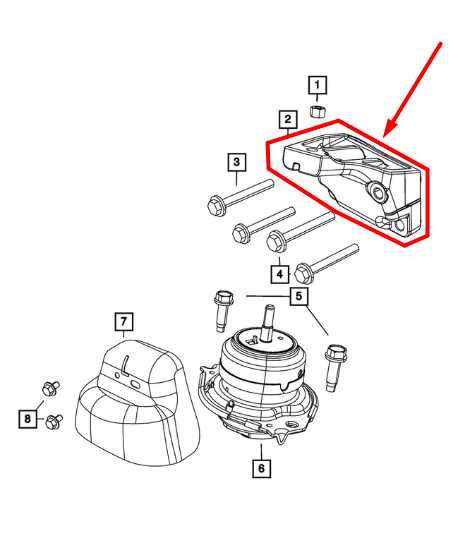 2011-21 Jeep Grand Cherokee 3.6L Front Left Engine Mount Bracket 68252524AA OEM - Alshned Auto Parts