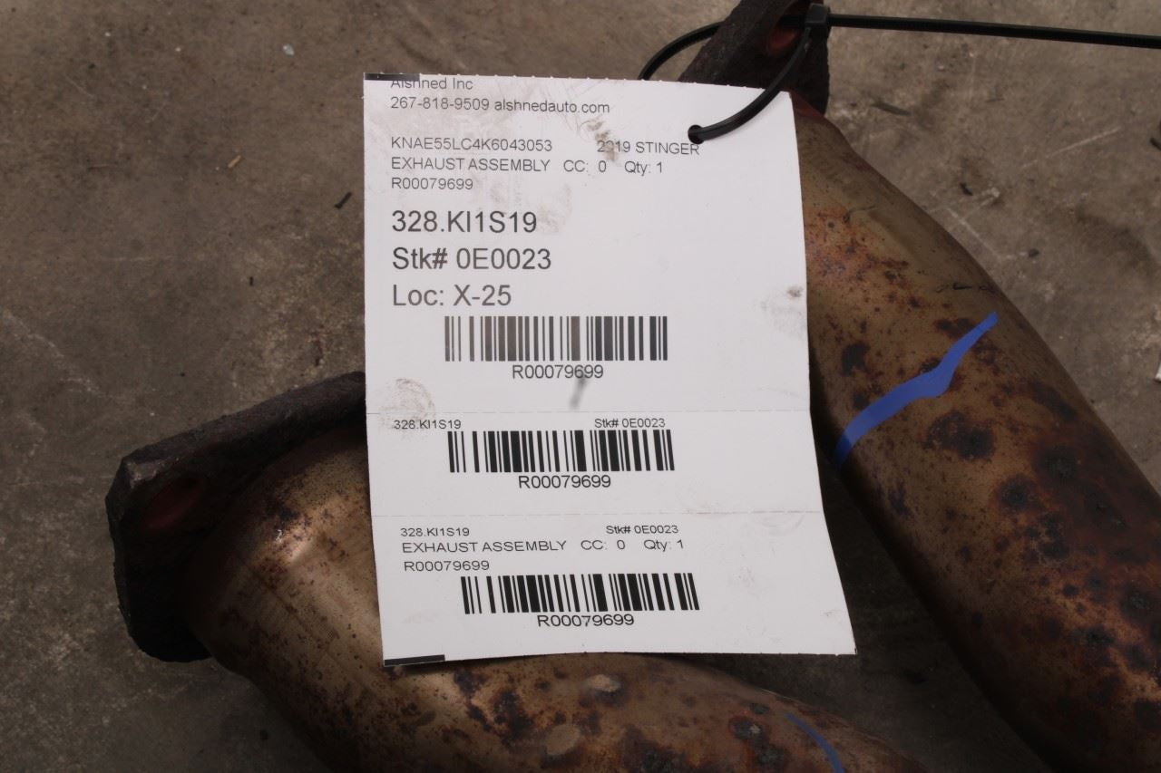 2018-2023 Kia Stinger GT2 AWD 3.3L Exhaust Center Intermediate Muffler Pipe - Alshned Auto Parts