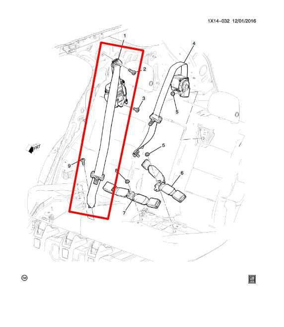 2021-24 GMC Terrain Denali Rear RH Side 2nd Row Seat Belt Retractor 84846384 OEM - Alshned Auto Parts