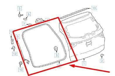 2018-2024 Buick Enclave Tailgate Liftgate Body Weatherstrip Seal 84470365 OEM - Alshned Auto Parts