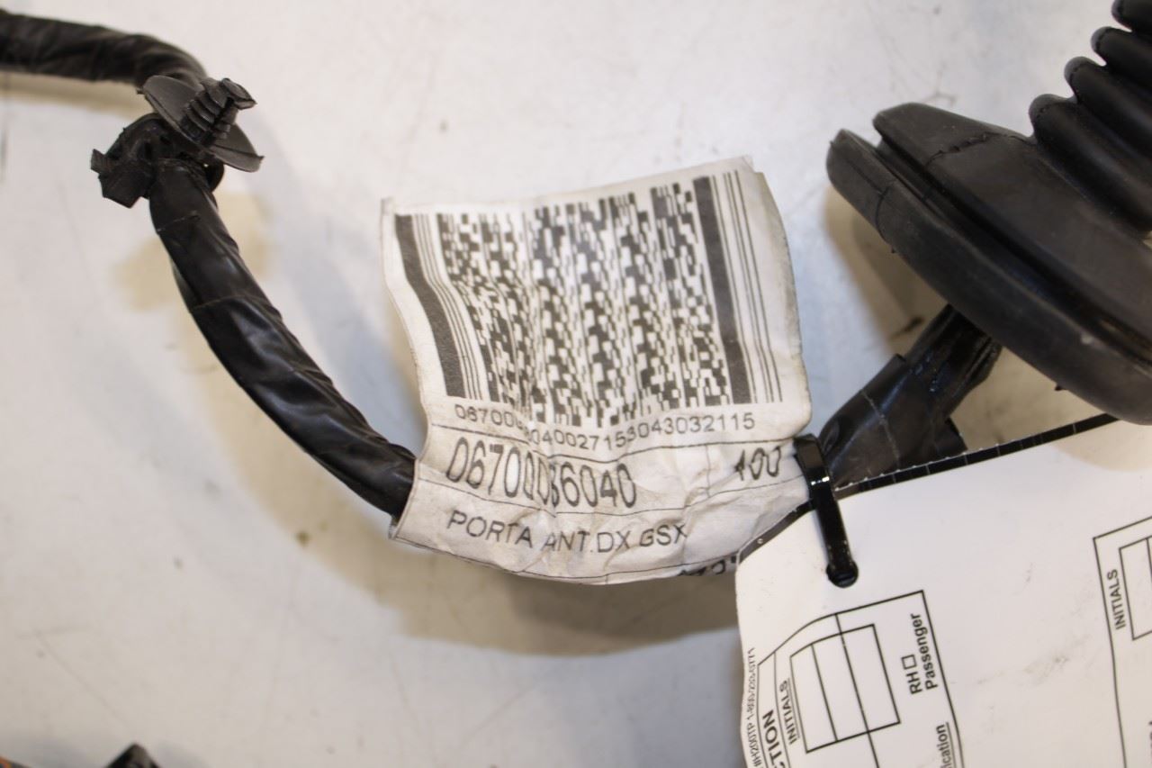 2014-2016 Maserati Ghibli S Q4 Front Right Passenger Door Wire Harness 670008604 - Alshned Auto Parts