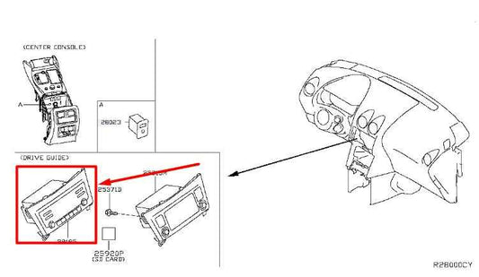 2014-17 Nissan Rogue Audio Equipment CD Radio Receiver w Display 28185-9TB0A OEM - Alshned Auto Parts