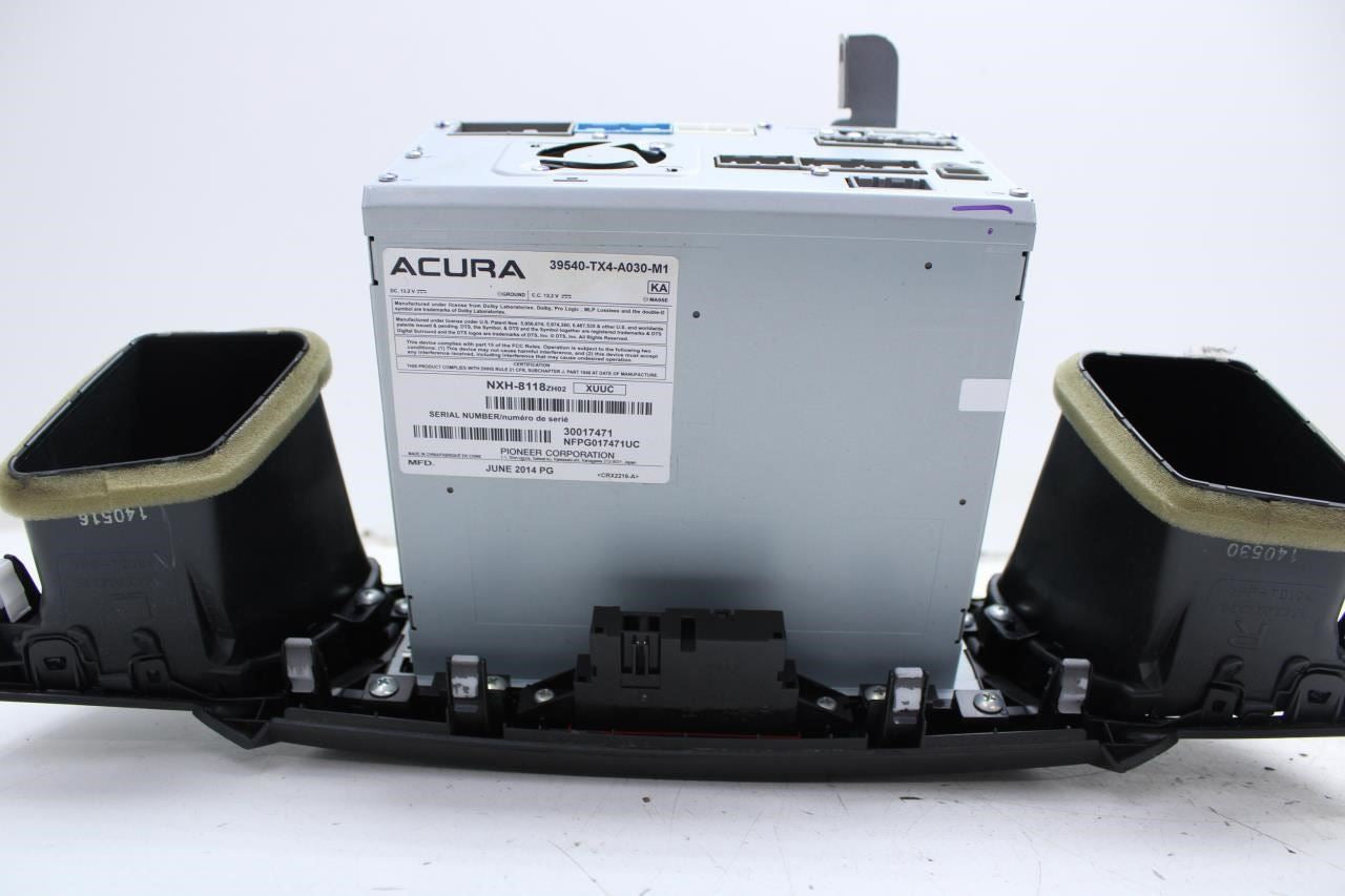 13-15 Acura RDX Audio Radio Faceplate Control Panel w Receiver 39540-TX4-A030-M1 - Alshned Auto Parts