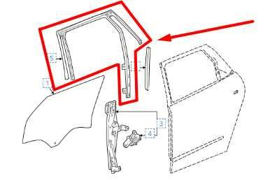 18-24 Buick Enclave Rear Left Door Window Glass Run Channel 84361579 OEM *ReaD* - Alshned Auto Parts