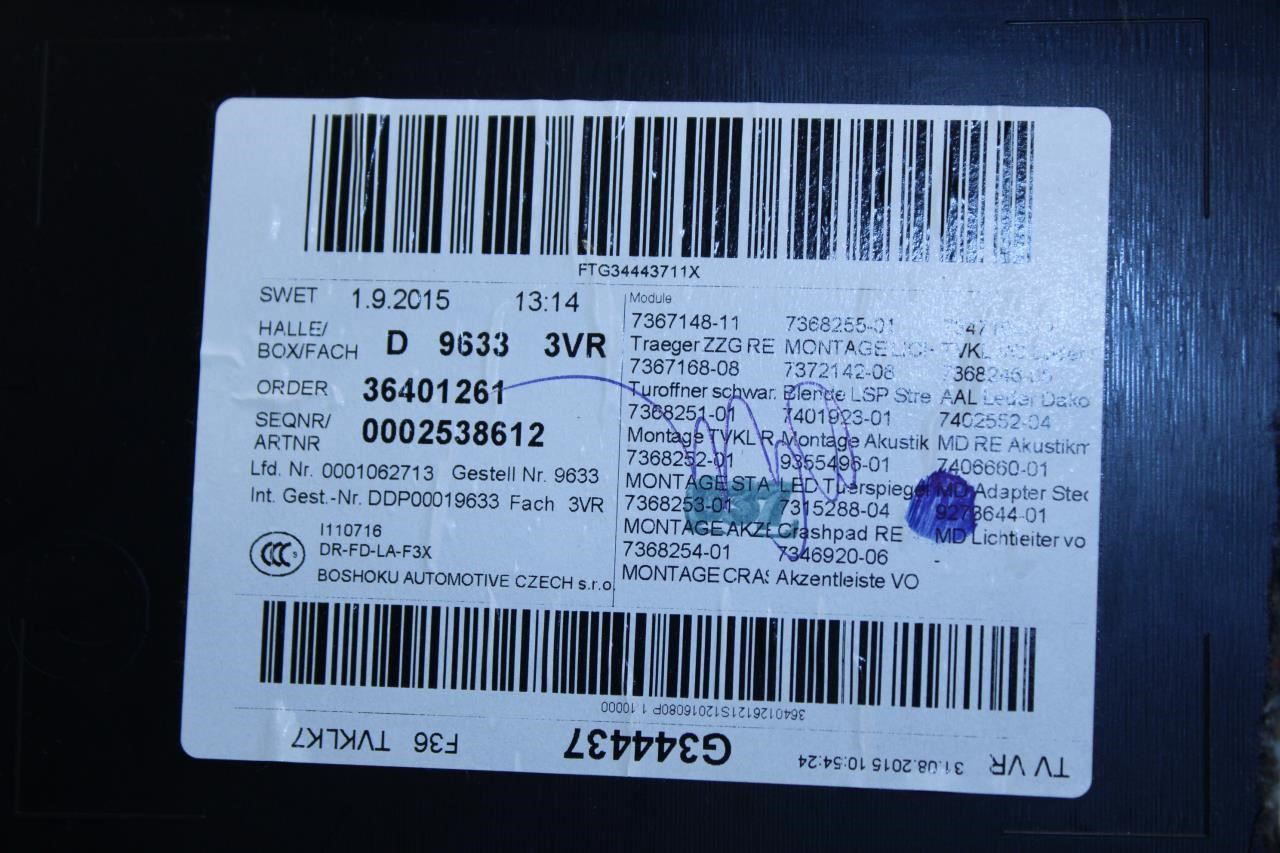 2015-2016 BMW 435i Gran Coupe xDrive Front Right Door Trim Panel 51-41-7-347-104 - Alshned Auto Parts