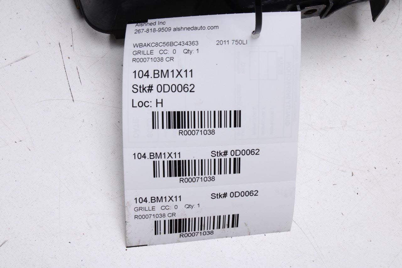 2010-2015 BMW 750Li xDrive Front Radiator Grille Air Duct Shutter 7183854 *ReaD* - Alshned Auto Parts