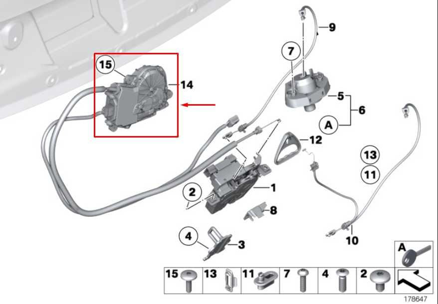 10-15 BMW 750Li xDrive RR Trunk Lid Power Lock Latch Actuator Motor 51247191213 - Alshned Auto Parts