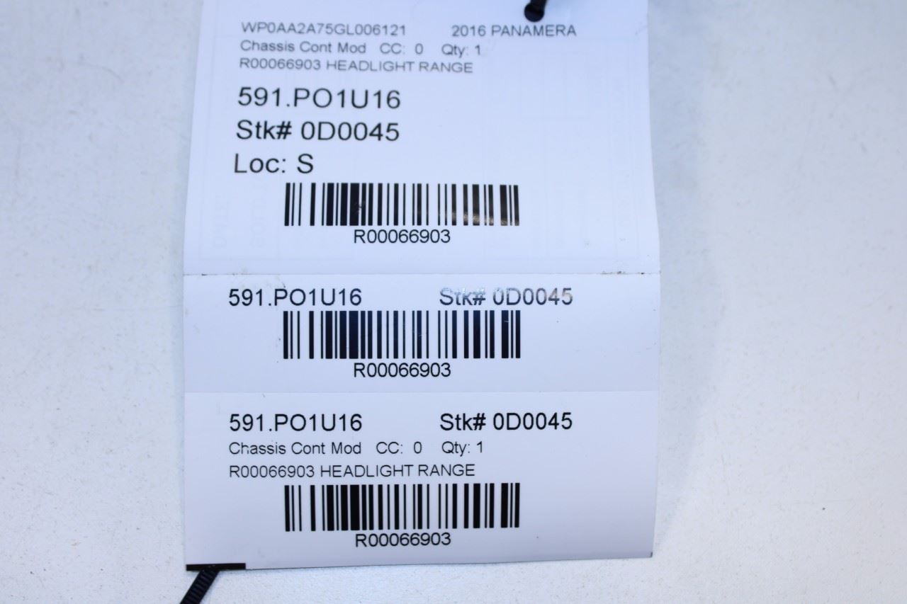 2014-2016 Porsche Panamera 4 3.6L AWD Headlight Range Control Module 7PP907357K - Alshned Auto Parts
