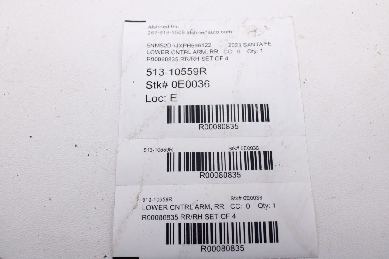 2021-23 Hyundai Santa Fe SEL AWD Rear Right Side Lower and Upper Control Arm Set - Alshned Auto Parts