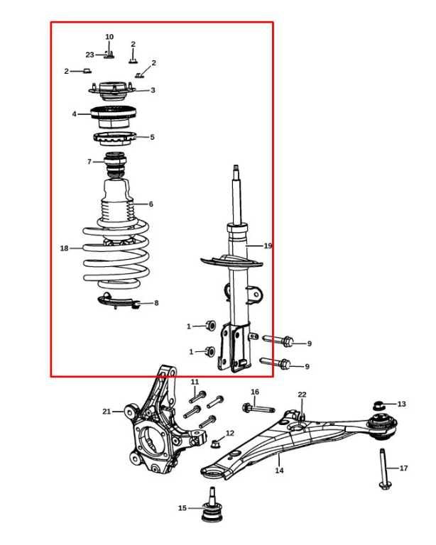 2012-2020 Dodge Grand Caravan GT 3.6L FWD Front Right Side Shock Strut Absorber1