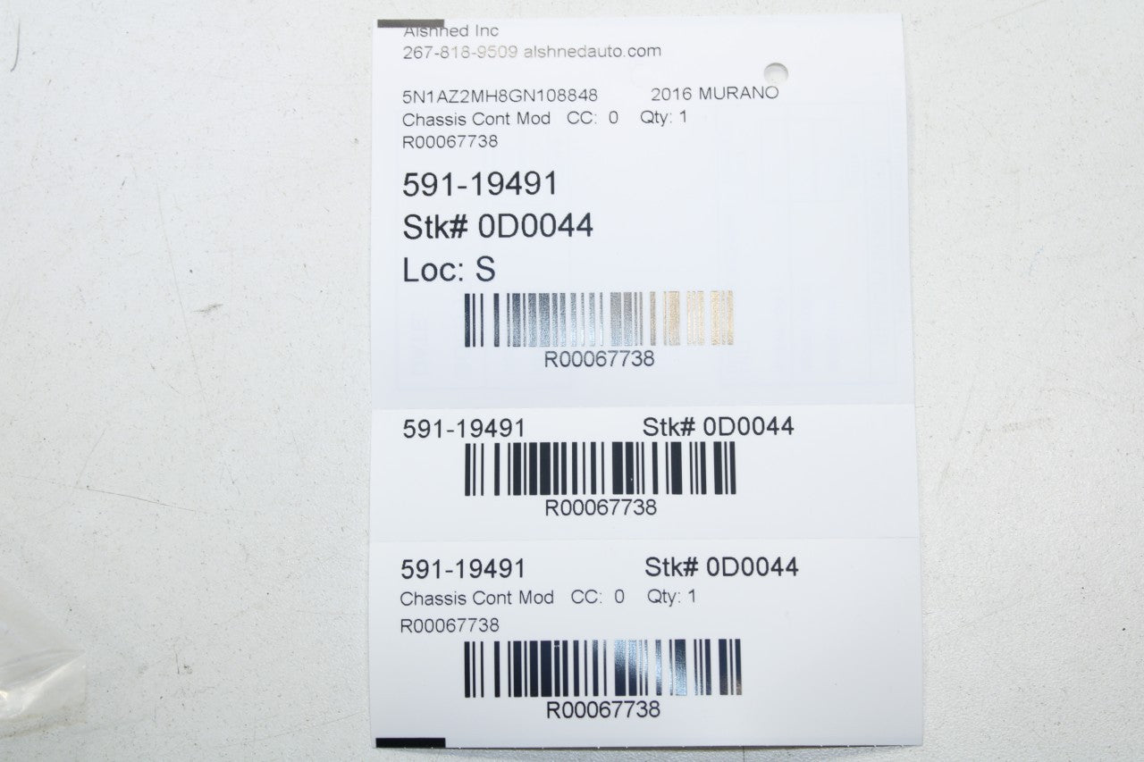 2015-17 Nissan Murano Platinum Advanced Driver Assist System ADAS Control Module - Alshned Auto Parts