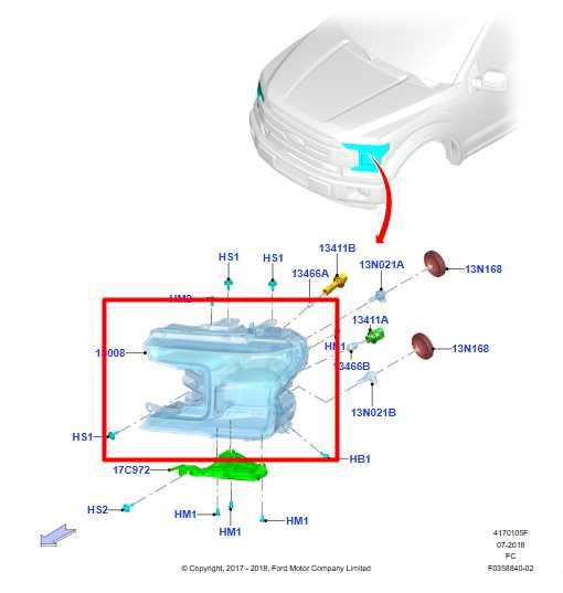 18-20 Ford F150 XL 2.7L Front Right Side Headlight Lamp KL3Z-13008-C OEM *ReaD* - Alshned Auto Parts