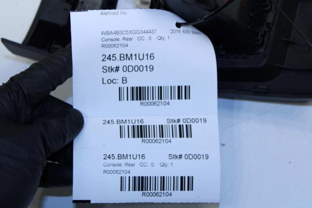 15-16 BMW 435i Console Back Panel w/ Air Vent and Heated Seat Switch 51169235498 - Alshned Auto Parts