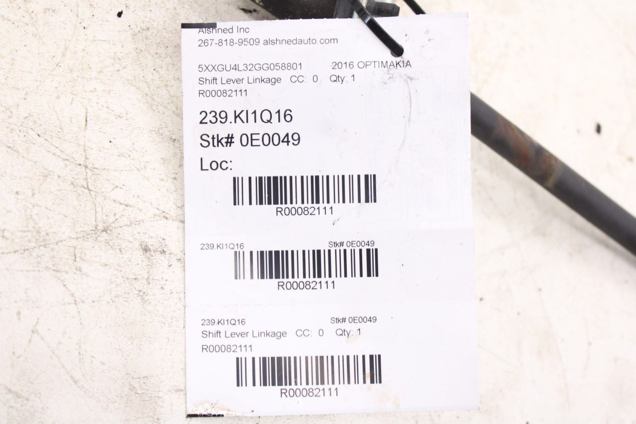 2016-20 Kia Optima EX 2.4L Automatic Transmission Gear Shift Lever Control Cable10