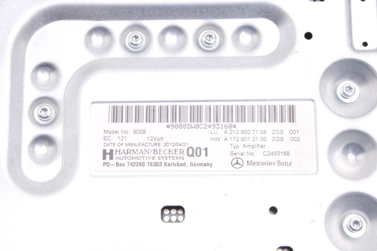10-12 Mercedes-Benz E350 Sport 4Matic Harman Sound Amplifier Amp 2129007108 OEM - Alshned Auto Parts