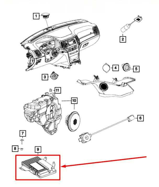 2015-2021 Jeep Grand Cherokee Overland Sound System Amplifier Amp 68234112AD OEM - Alshned Auto Parts