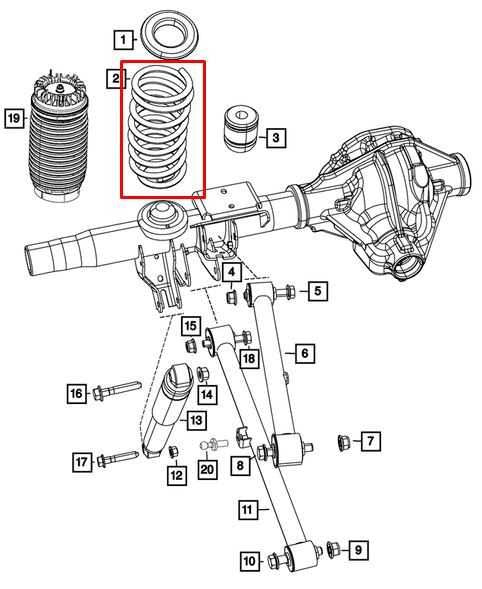 2014-2024 RAM 1500 Classic Express Quad Cab Rear Right and Left Side Coil Spring1