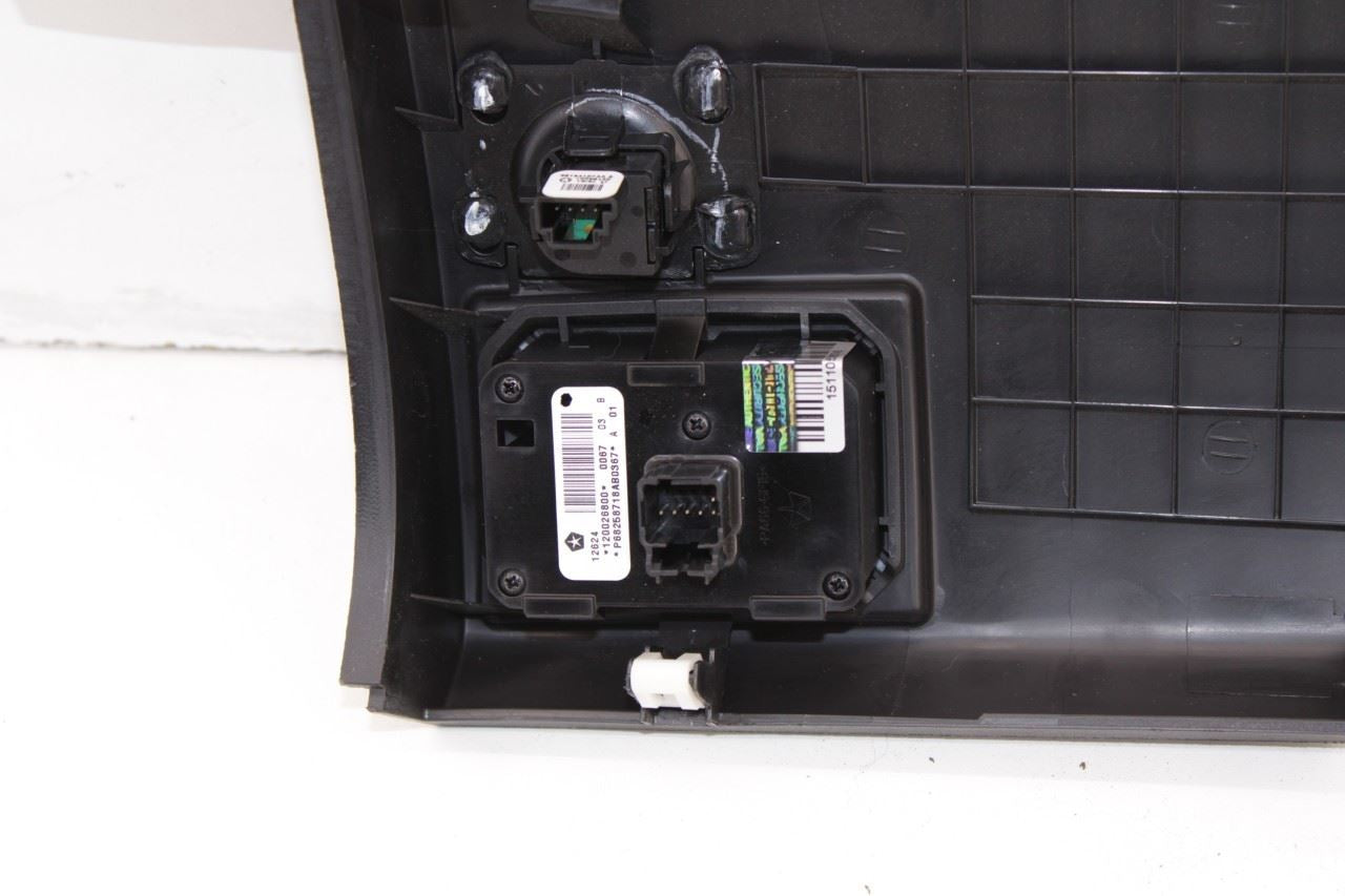 14-19 Jeep Grand Cherokee Summit FR Left Dash Lower Knee Bolster Trim w/ Switch - Alshned Auto Parts