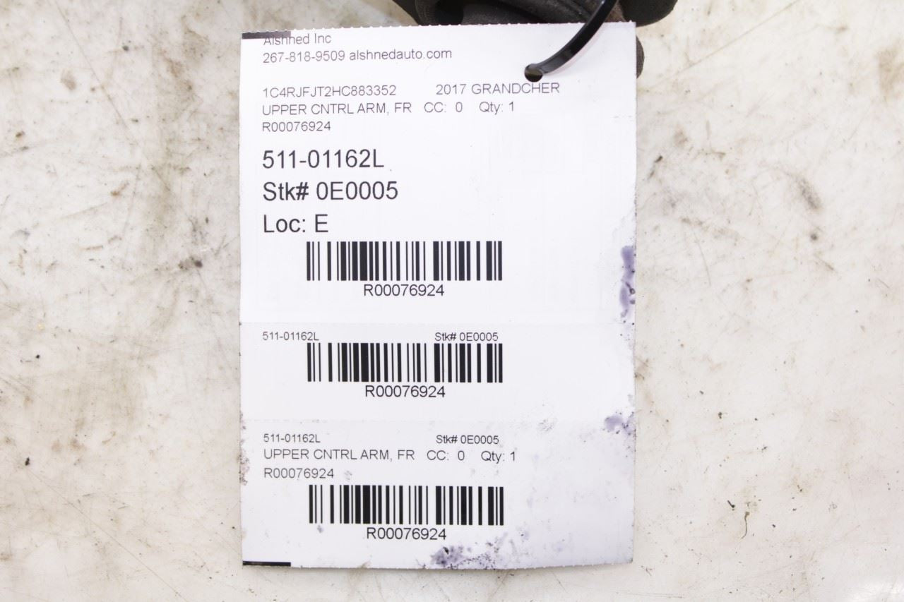 16-2022 Jeep Grand Cherokee Summit Front Left Driver Side Upper Control Arm OEM - Alshned Auto Parts