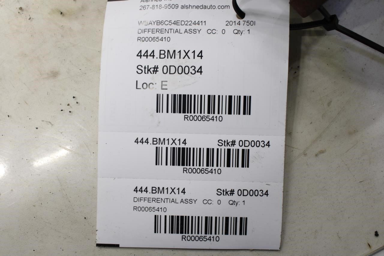 2013-15 BMW 750i xDrive 4.4L AWD Front Axle Differential Carrier 2.81 ratio 158K - Alshned Auto Parts