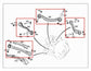 08-23 Mercedes-Benz C300 4Matic AWD Rear Suspension LH Side Control Arm Set of 5 - Alshned Auto Parts
