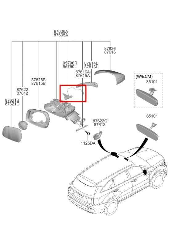2021-23 Kia Sorento X-Line SX Prestige Front Left Side Mirror View Camera *ReaD* - Alshned Auto Parts
