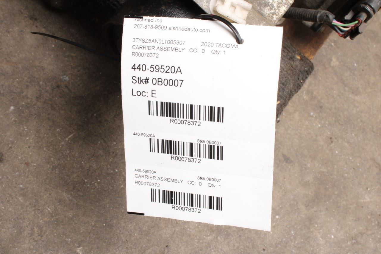 2020-23 Toyota Tacoma 3.5L 4WD Front Differential Carrier 3.91 ratio 41110-35E10 - Alshned Auto Parts