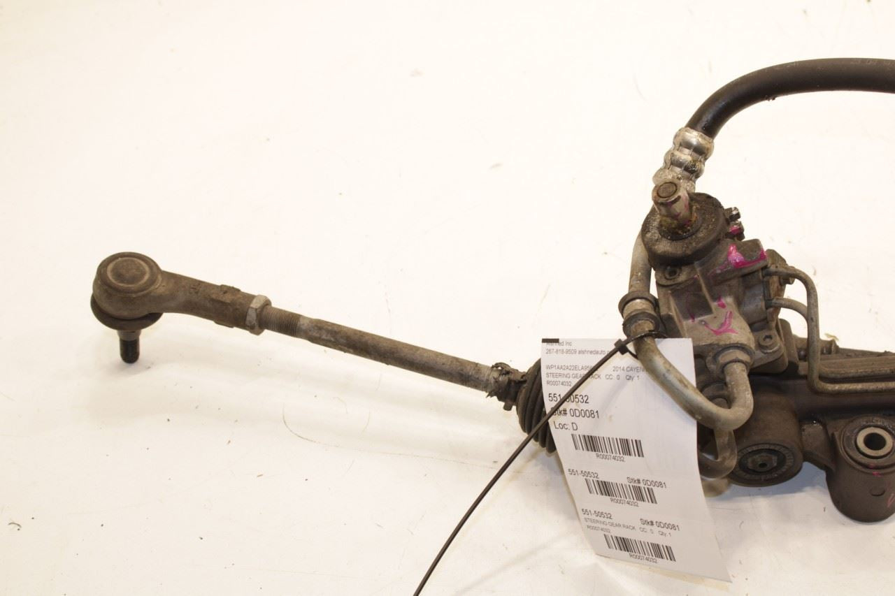 11-18 Porsche Cayenne Platinum Power Steering Gear Rack and Pinion 7P5-422-055-N - Alshned Auto Parts