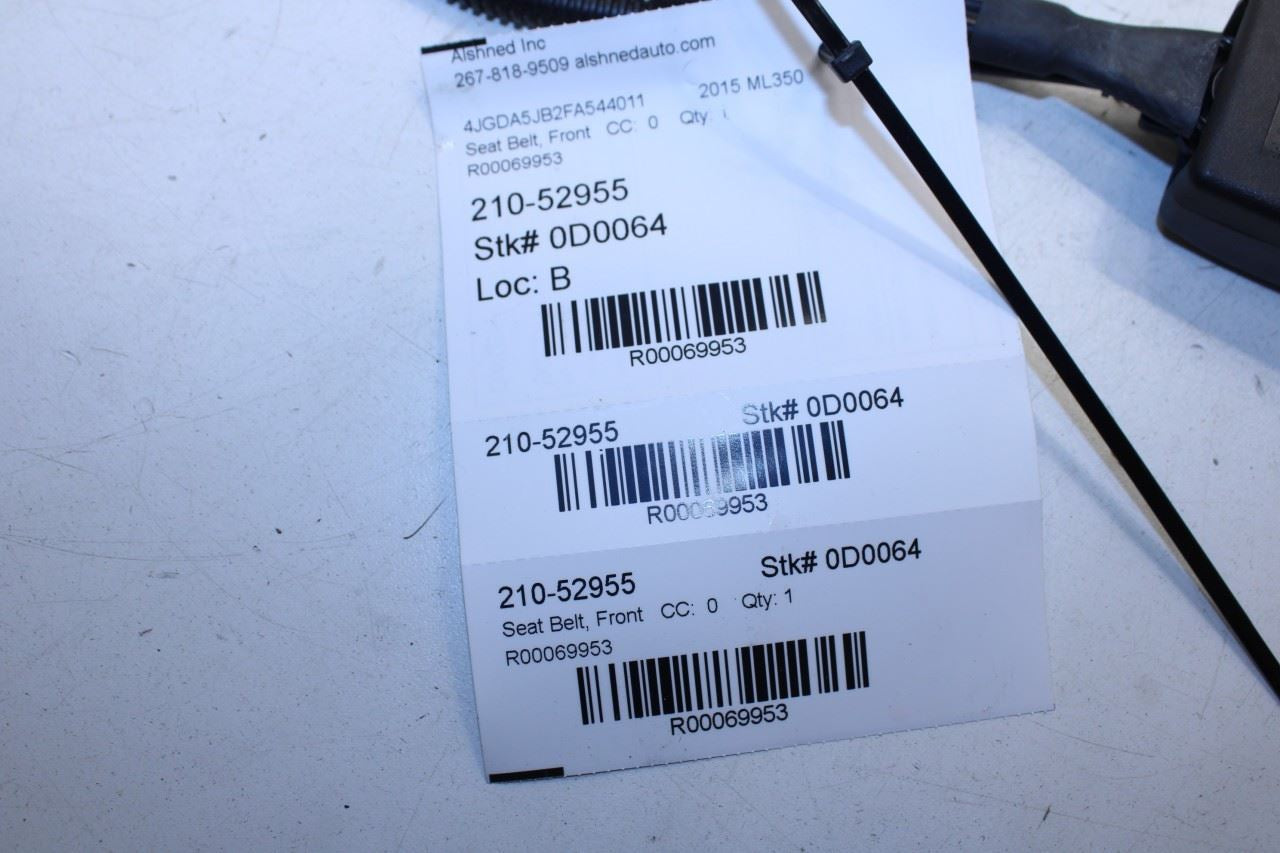 2012-15 Mercedes-Benz ML350 3.5L RWD Front Right or Left Side Seat Belt Buckle - Alshned Auto Parts