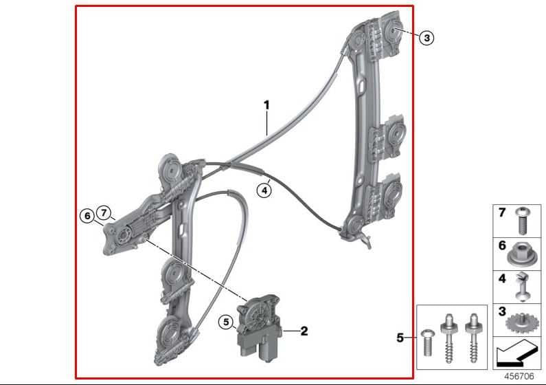 14-24 Mini Hardtop Cooper Front Left Driver Side Door Window Regulator w/ Motor1