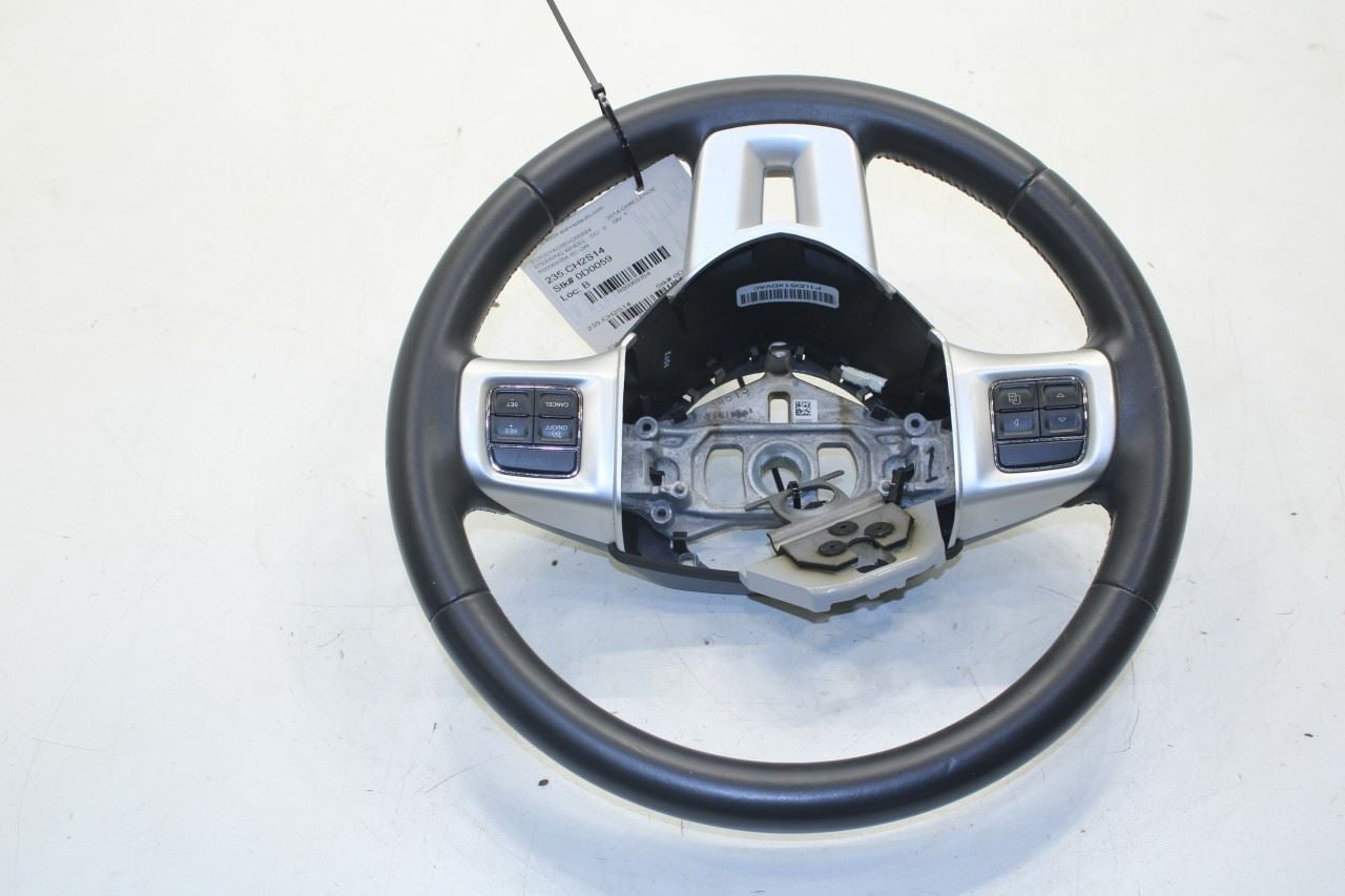 2012-14 Dodge Challenger SXT 3.6L RWD Steering Wheel Leather w/ Control Buttons - Alshned Auto Parts