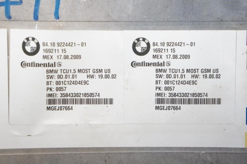 10-15 BMW 750i xDrive Bluetooth Telematics Combox Control Module 84109224421 OEM - Alshned Auto Parts
