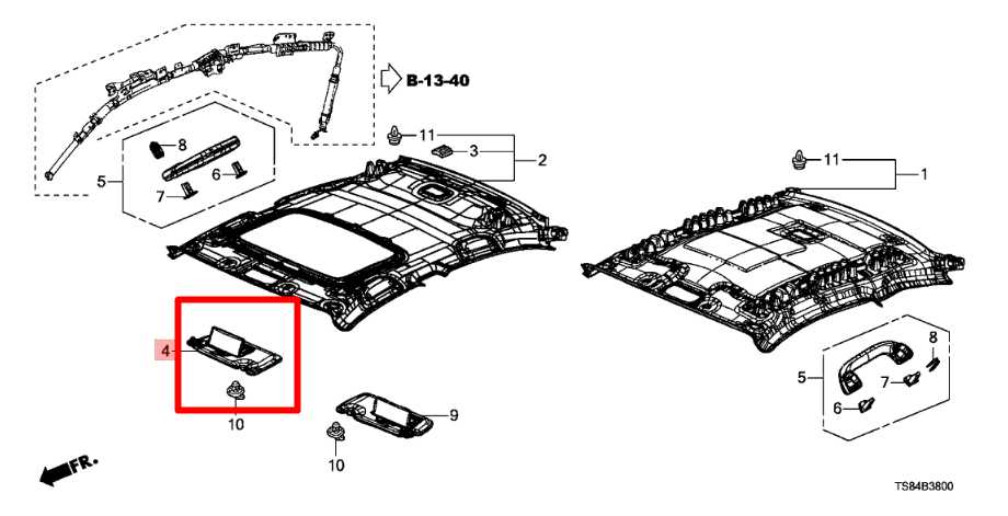 13-15 Honda Civic LX Front Right Sun Visor w/ Mirror 83230-TR0-A02ZB OEM *ReaD* - Alshned Auto Parts