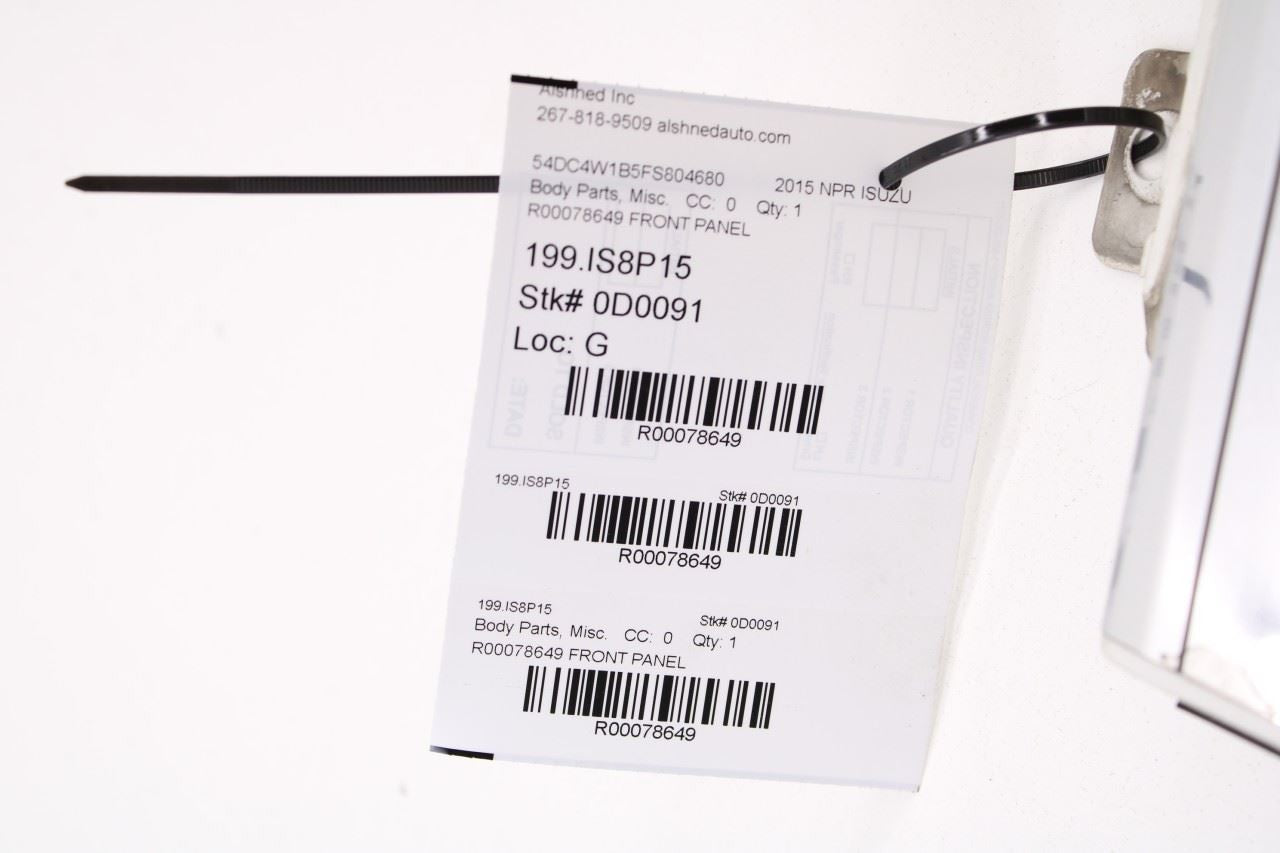 2012-2020 Isuzu NPR HD 6.0L RWD Front Cab Panel 8-98122-695-0 OEM - Alshned Auto Parts