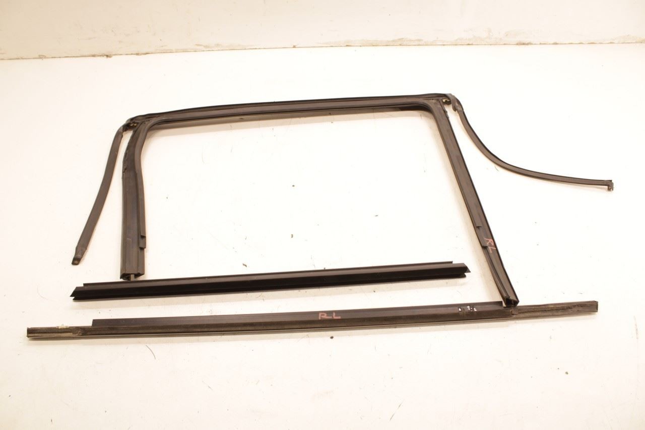 2014-22 Jeep Cherokee Latitude Rear Left Door Run Channel w/ Belt Weatherstrips - Alshned Auto Parts