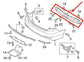 2015-2017 Hyundai Sonata Rear Bumper Reinforcement Beam 86631-C2200 OEM - Alshned Auto Parts