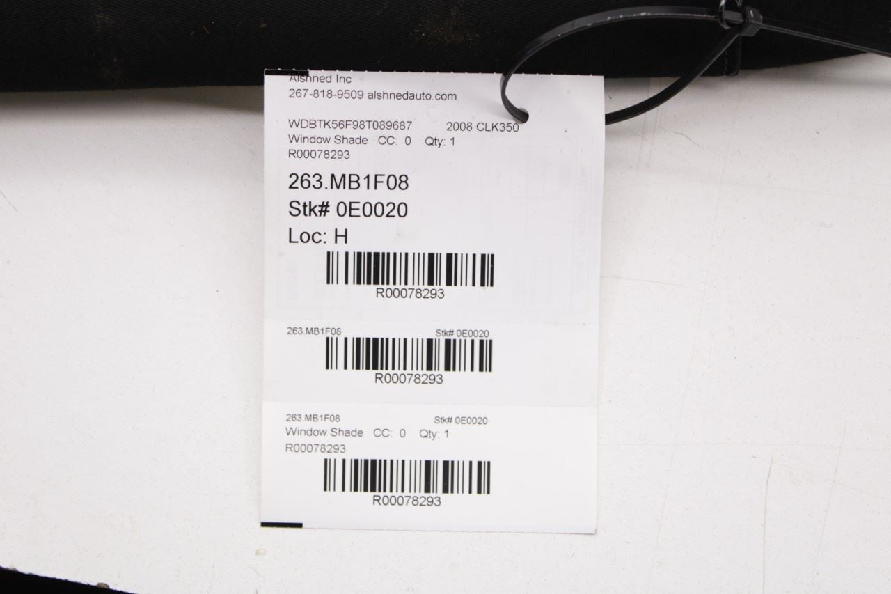 2006-09 Mercedes-Benz CLK 350 3.5L Air Windscreen Deflector Assembly w/ Case Bag - Alshned Auto Parts