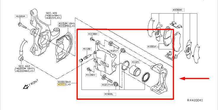 2014-2020 Nissan Rogue Front Left Driver Side Brake Disc Caliper 41011-4BT0A OEM - Alshned Auto Parts