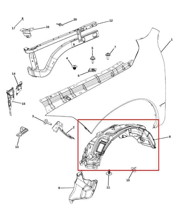 2011-18 RAM 1500 Big Horn Front Right Side Wheelhouse Liner Splash Shield *ReaD* - Alshned Auto Parts