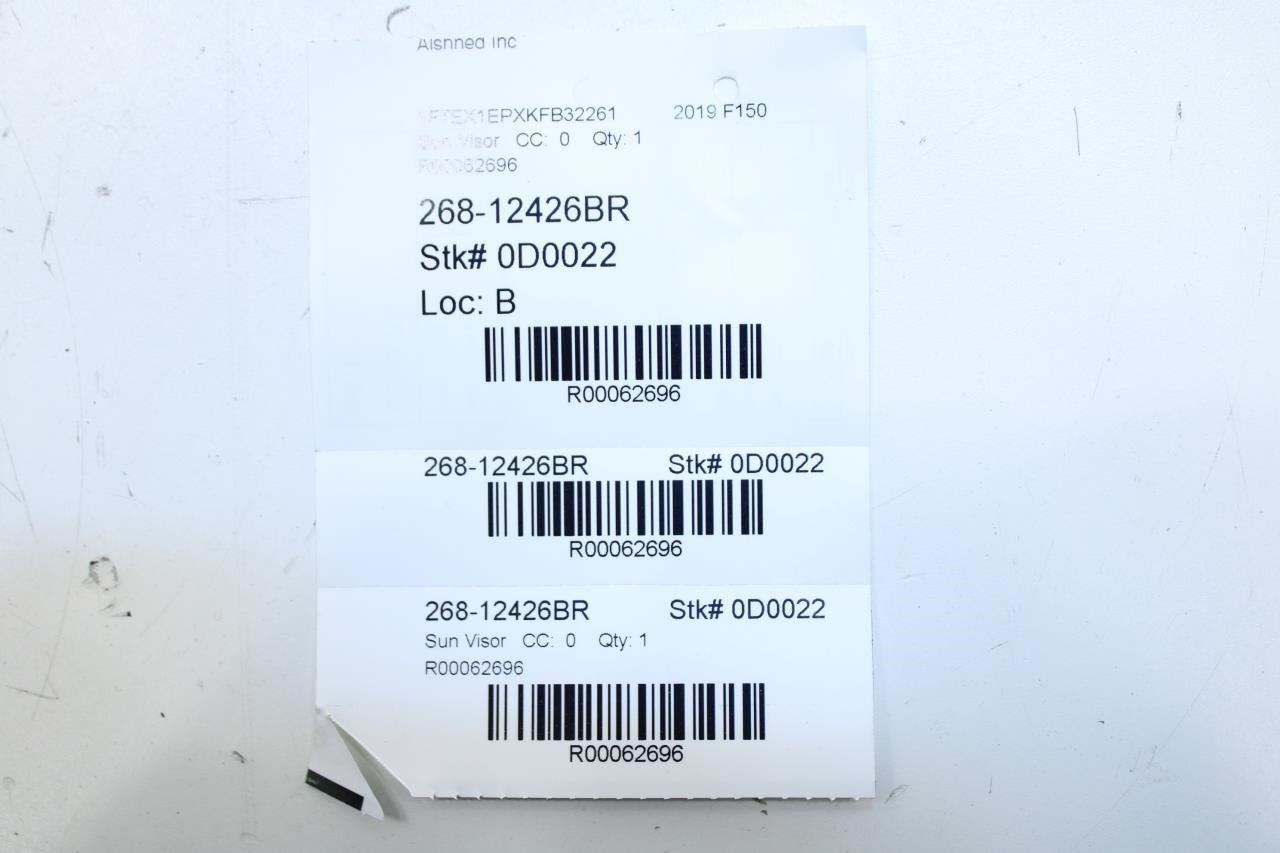 2018-20 Ford F150 XL RH and LH Side Sun Visor w/ Mirror Pair JL3Z-1504104-AA OEM - Alshned Auto Parts