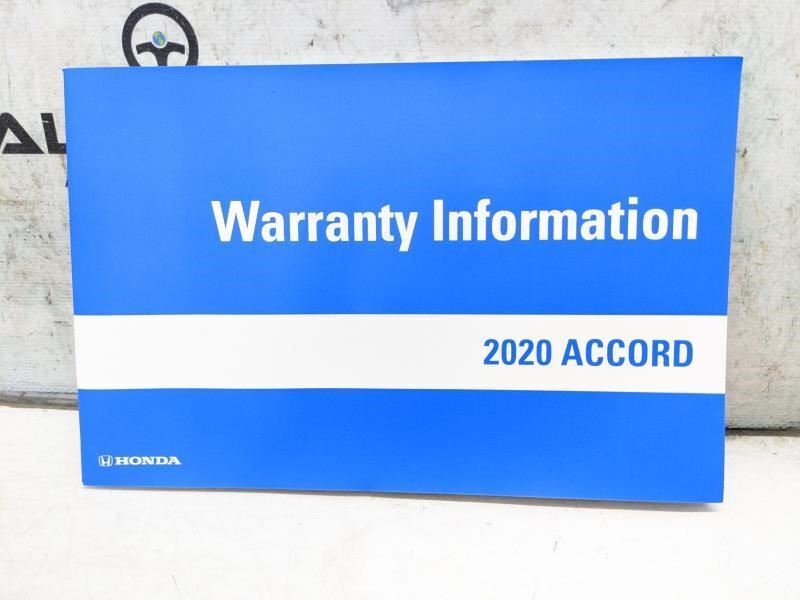 2020 Honda Accord Sedan Owners Guide set with Case 00X31-TVA-G201 OEM - Alshned Auto Parts